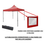 Lateral Con Ventana Para Gazebo De 2x2 Plegable C/velcro