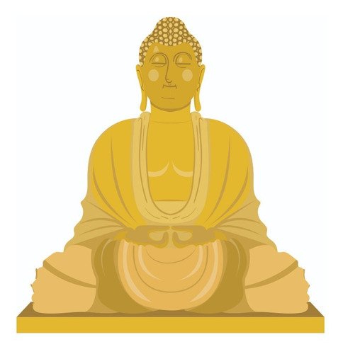 Adesivo Parede Decorativo Meditação Buda Yoga 60x60cm Mod. 2