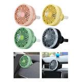 Ventilador Usb Carro Luz Led 7 Aspas 3 Velocidades Ajustable