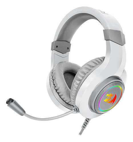 Headset Fone Gamer Redragon Hylas H260rgb Branco 