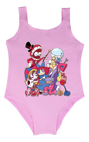 Traje De Baño Para Niñas Pamny Jax Magical Digital Circus B