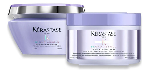 Kit Kerastase Blond Absolu Shampoo Cicaextreme 250 Ml + Másc