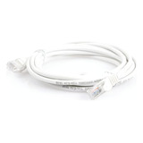 Patch Cord Cable Parcheo Red Utp Cat 5e 3 Metros Blanco