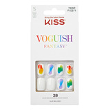 Kiss Uñas Postizas Pride Voguish Fantasy- Eternal Flame Color Multicolor Rayado