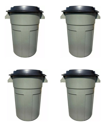 Bote De Basura Grande Reforzado 120 L, 4 Pack