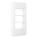 Placa Com Suporte P/ Condulete 1  3p Sleek Branco Margirius