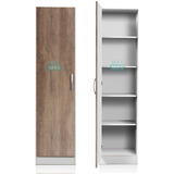 Despensero De Cocina Organizador Melamina 1 Puerta + 4 Estantes 180x45 Cm !!