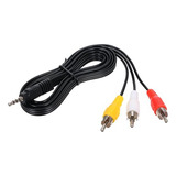 50 Pzas Cable Audio 3.5mm A 3 Rca 1.80mts Envio Gratis 