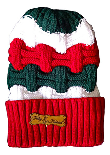 Gorro Navidad Termico Unisex Frio Lana Adultos Navideño