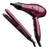 Combo: Secador De Pelo 2000w + Planchita De Pelo 210° Revlon