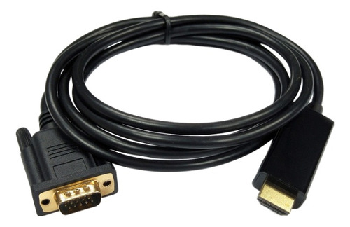 Cable Adaptador Convertidor Macho A Macho Hdmi A Vga1.8m