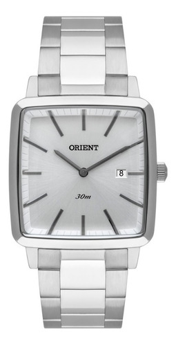 Relógio Orient Masculino Prata Quadrado Gbss1056 S1sx