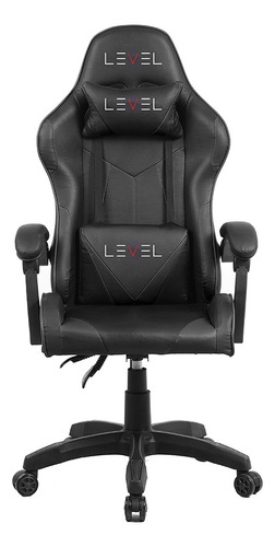 Cadeira Gamer Reclinável Ergonômica Giratória Level Lv-c01dn Cor Preto Material Do Estofamento Sintético Pu