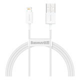 Cabo Usb P/ Lightning Baseus iPhone 2.4a Rápido 1m Cor Branco