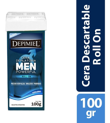Cera Depimiel Roll-on Men Hombre Powerful X105g