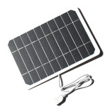 Panel Solar Pequeño De 5w 5v C/usb D/silicio Monocristalino