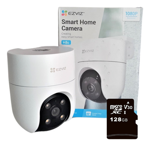 Camara Domo Wifi Ezviz 360 Audio Luz Sirena Y Micro Sd 128g