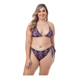 Biquini Cortininha Plus Size C Bojo Removível  23455