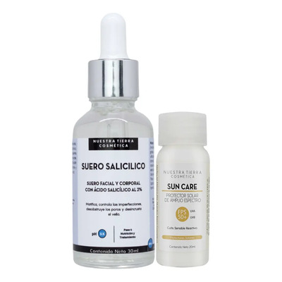 Suero De Ácido Salicílico 2% Matificante Anti-acné Limpiador Tipo de piel Mixta Nuestra Tierra Cosmética Ancestral | MercadoLibre