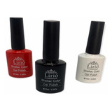 Kit 3 Esmalte Em Gel Lírio Profissional  Gel Polísh 10ml