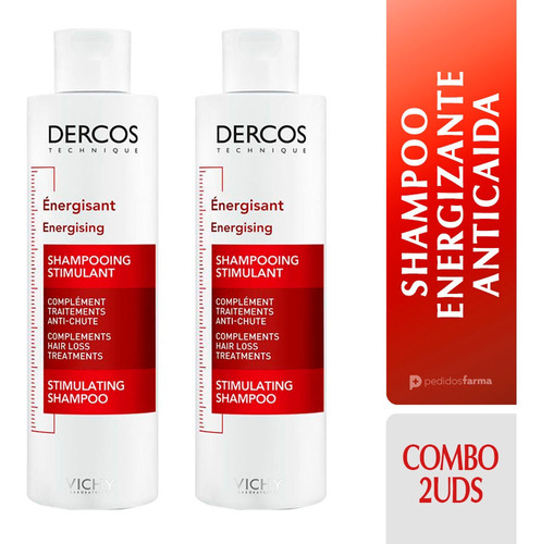 Vichy Dercos Shampoo Energizante Anticaida 2 Unids De 200ml