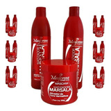 7 Kits Matizador Marsala Maycrene + 1 Oleo Reparado 30ml