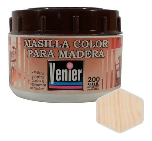 Masilla Para Madera Venier | +8 Colores | 200cc