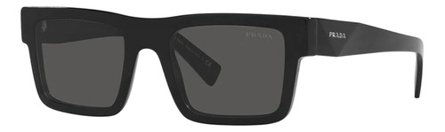 Prada Spr 19ws 1ab-5s0 Square Shape Black Silver