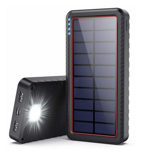 Cargador Solar Portatil Power Bank 26800mah, Cargador Solar