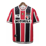 Camisa São Paulo Retro Listrada Penalty 2000 Pronta Entrega