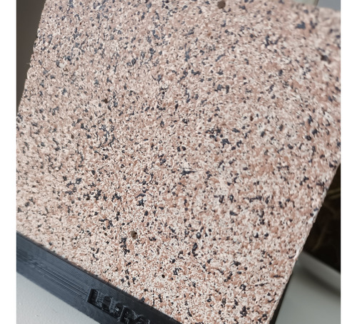 Velador Industrial Cemento Piedra Marrón Con Dimmer Pera