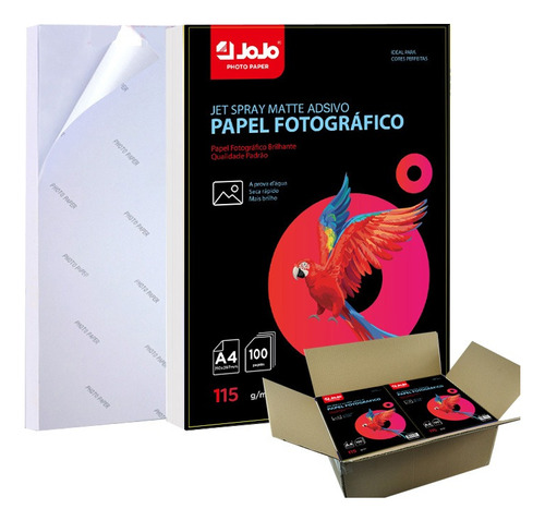 Papel Jojo Photo Paper Adesivo A4 Matte 115g 1000 Fls Oferta