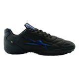 Tenis Eescord Futbol Rápido Clásico Fut7  Negro-azul Turf