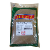 Açúcar Mascavo Claro 1k - Hema  Alimentos.