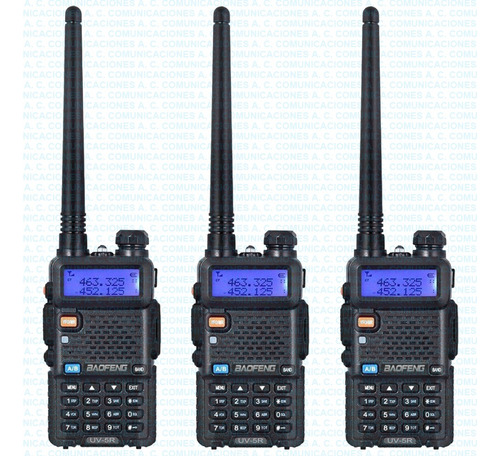 Handy Baofeng Uv-5r X 3 5 W. Fact. Env. Grat.