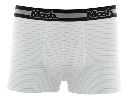 Cueca Boxer Listrada Mash Masculina Cotton Algodão Elástico