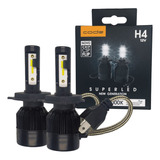 Kit Super Led Tech One 12v H4 8000k Farol Baixo E Alto