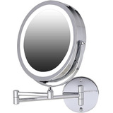 Espejo De Baño Para Maquillarse Con Luz Led 360° Aumento 10x