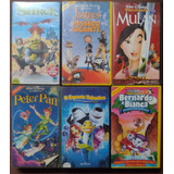 Fita Vhs Disney Mulan Shrek Bernardo E Bianca Lote 6 Fitas