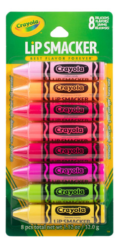 Lip Smacker Crayola - Paquete De Fiesta De Bálsamo Labial,.