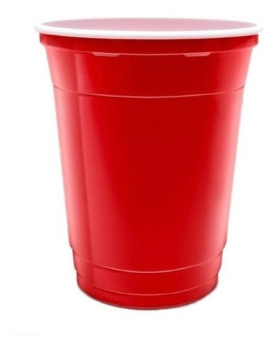25un Copo Americano 400ml Beer Pong Red Cup Colorido 