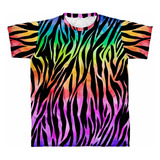 Camiseta Zebra  Estampa  Animal Print Color