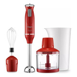 Mixer Power Inox Elgin 3 Em 1 600w Cor Vermelho 110v