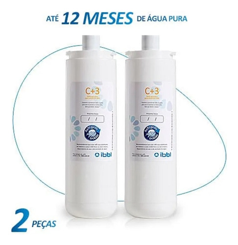 Kit Com 2 Refil Filtro Ibbl C+3 Girou Trocou 10610080