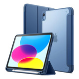 Jetech Funda Mate P/ iPad 10 De 10.9 PuLG 2022, 10.ª Azul