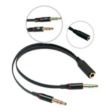 Cabo Adaptador P3 Femea Headset Para 2 P2 M Audio Microfone