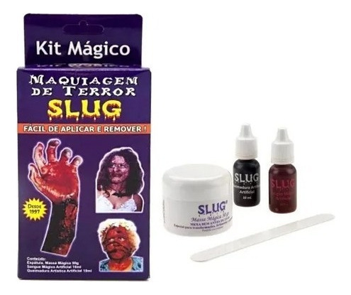 Kit Magico Slug Maquiagem De Terror