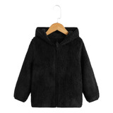 Casaco Tedy Infantil Blusa De Frio Touca Capuz Inverno Teddy