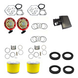 Kit 2arrancador 2piston 2anillos 4retenes 2filtros 1pf Gx390