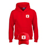 Buzo America Cali Capota, Hoddie Rojo Obsequio Gorra  